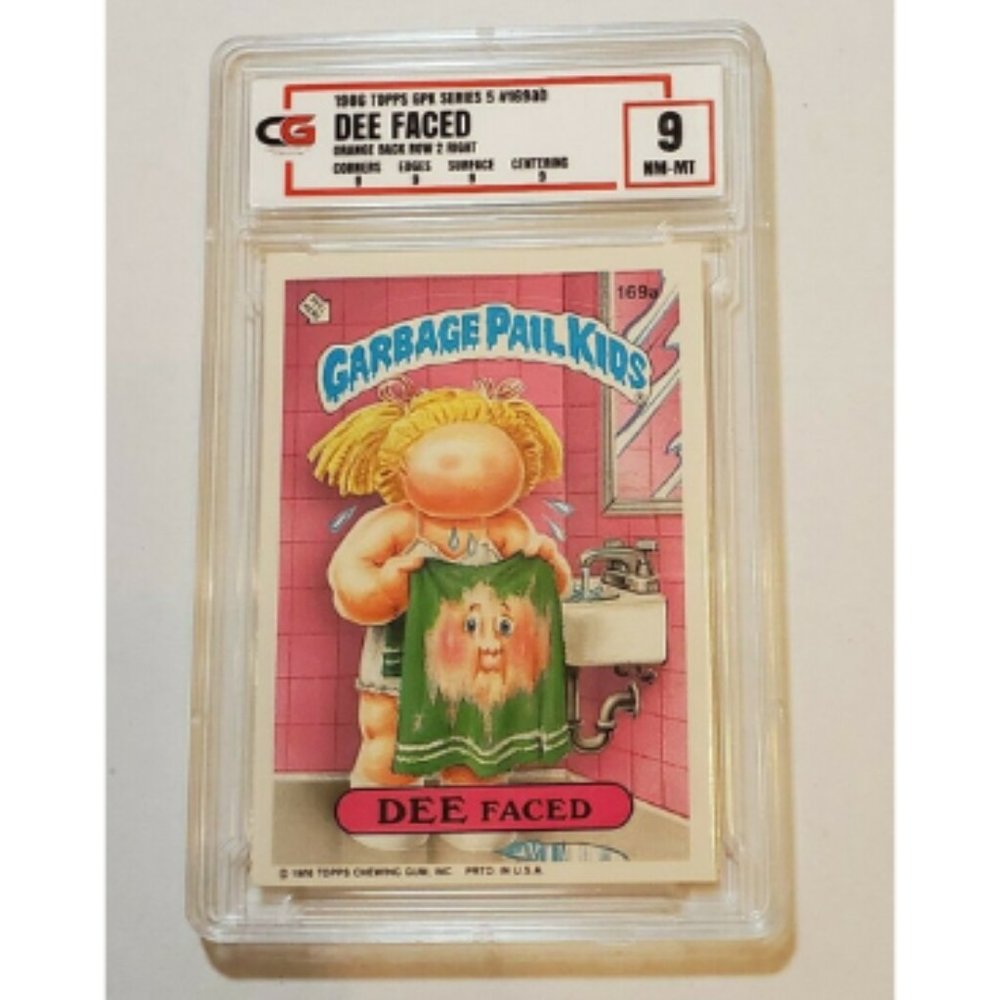 1986 Garbage Pail Kids OS5 Dee Faced 169a Graded 9 MINT-RARE CG Subgrades All 9